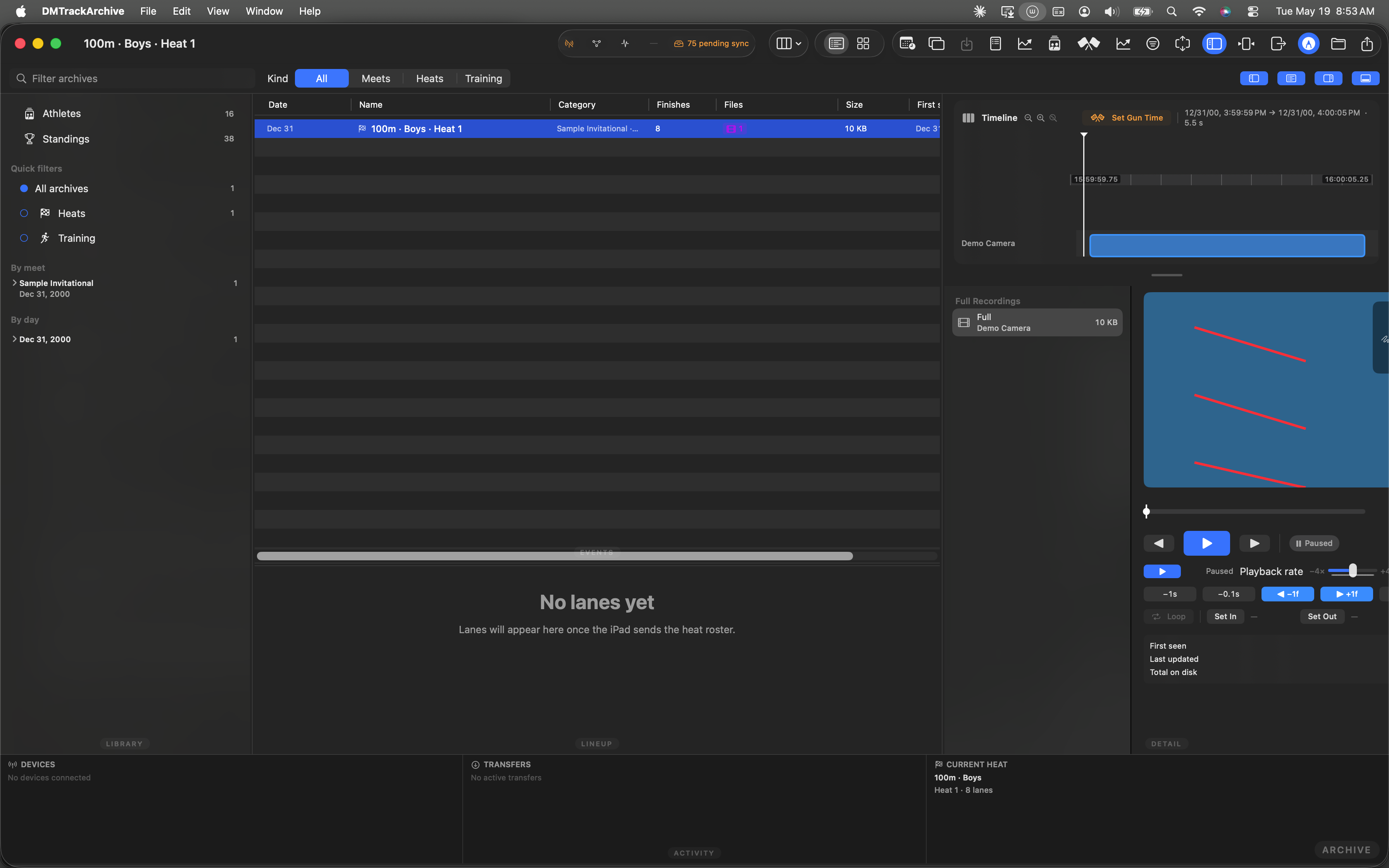 Same canvas with three strokes; saved banner in the overlay chrome has just flashed.